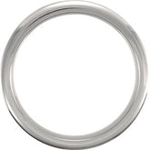 Titanium Ridged Wedding Band